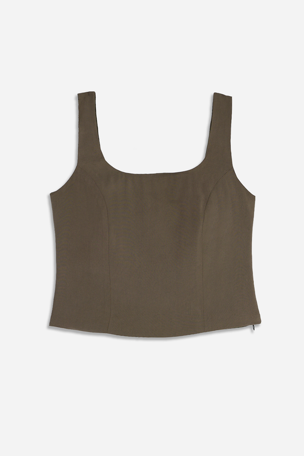 Top Tencel Caqui