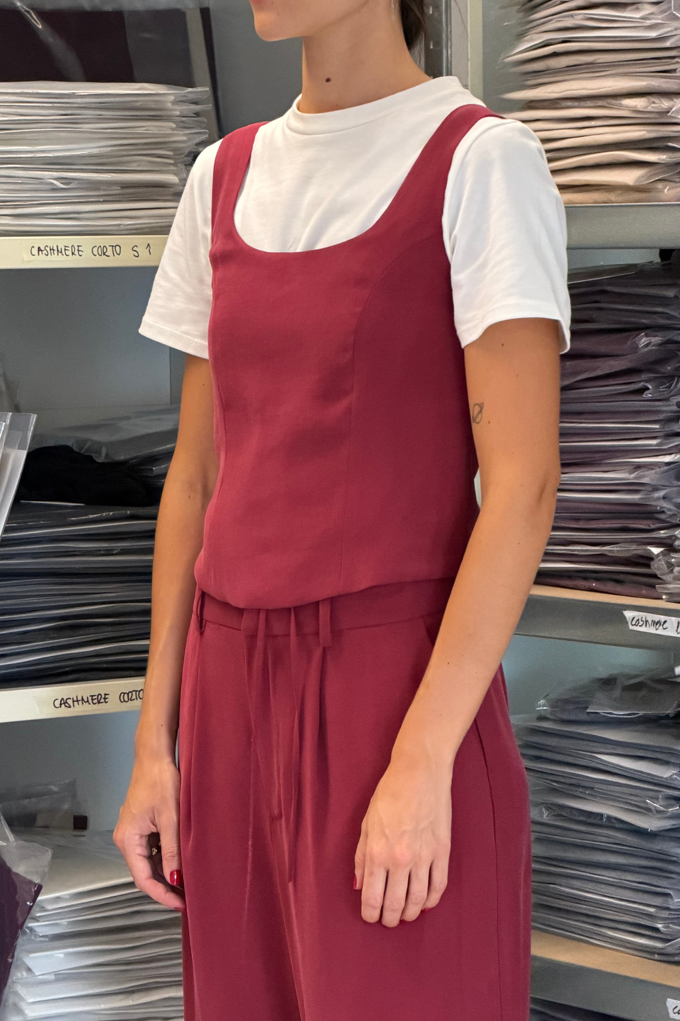 Top Tencel Granate