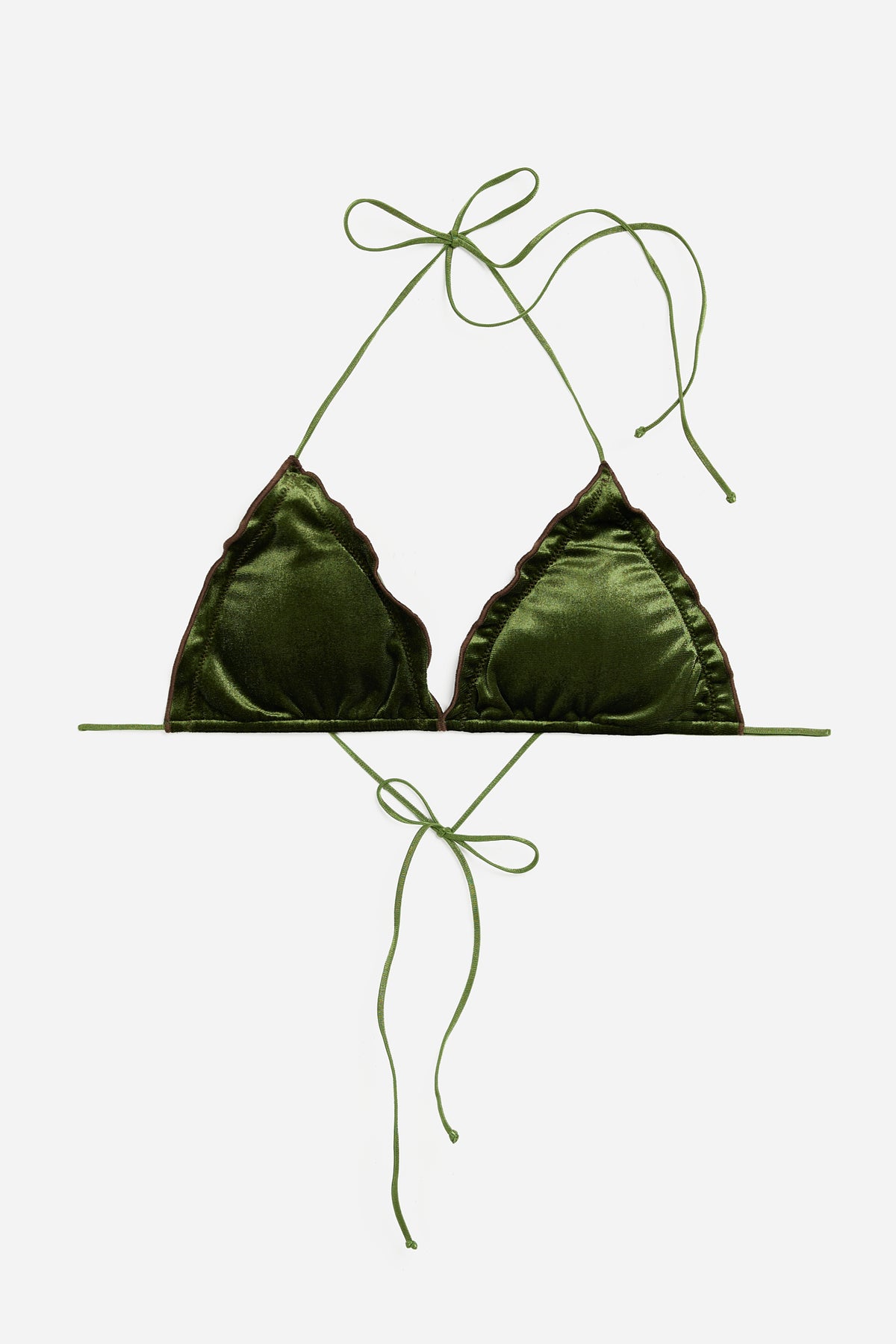 Bikini Top Velvet Verde