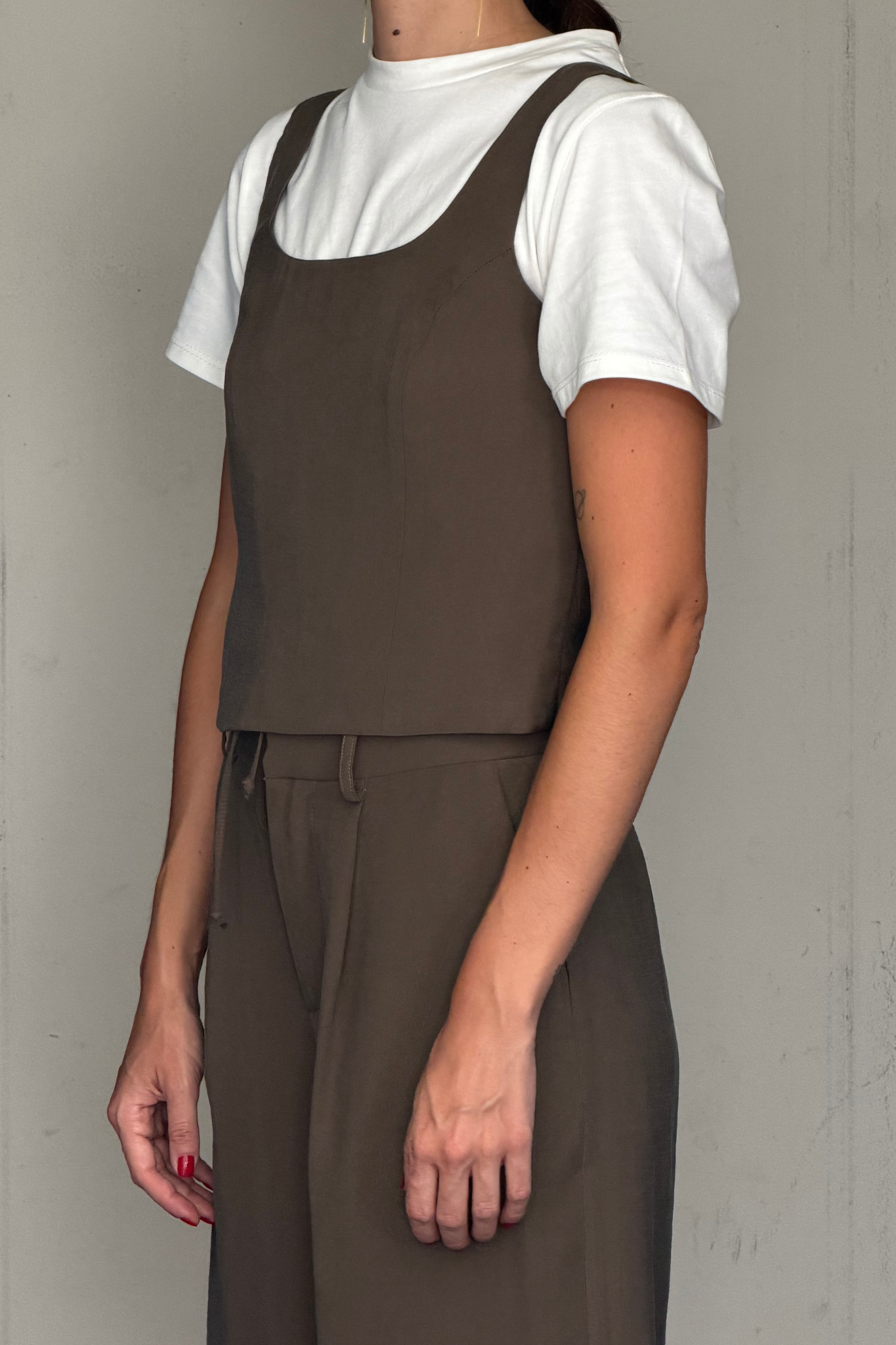 Tencel Top Khaki