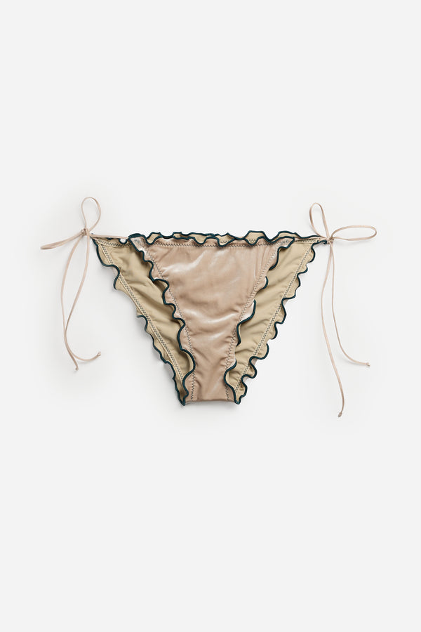 Velvet Champagne Bikini Bottom