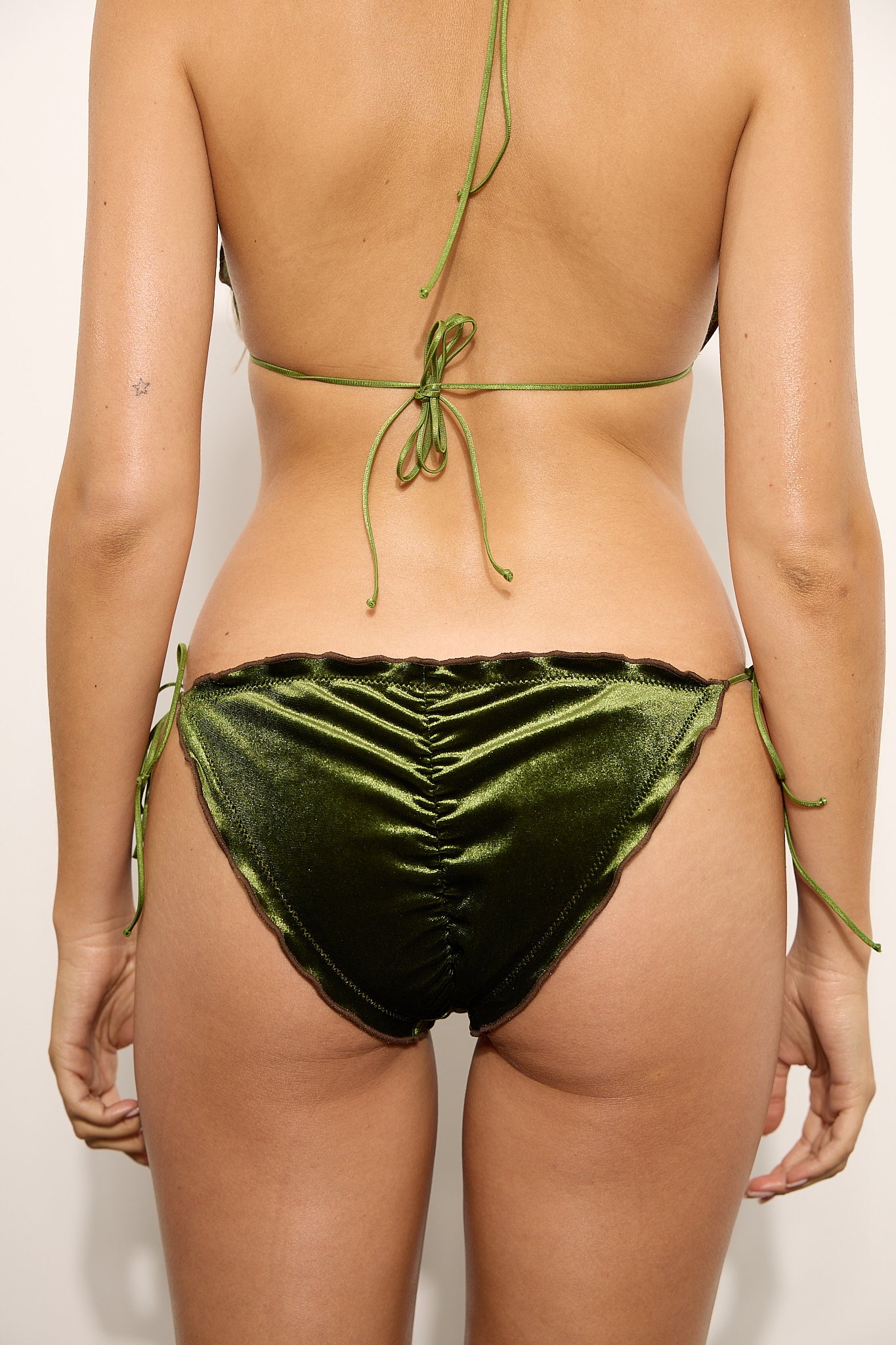 Bikini Bottom Velvet Verde