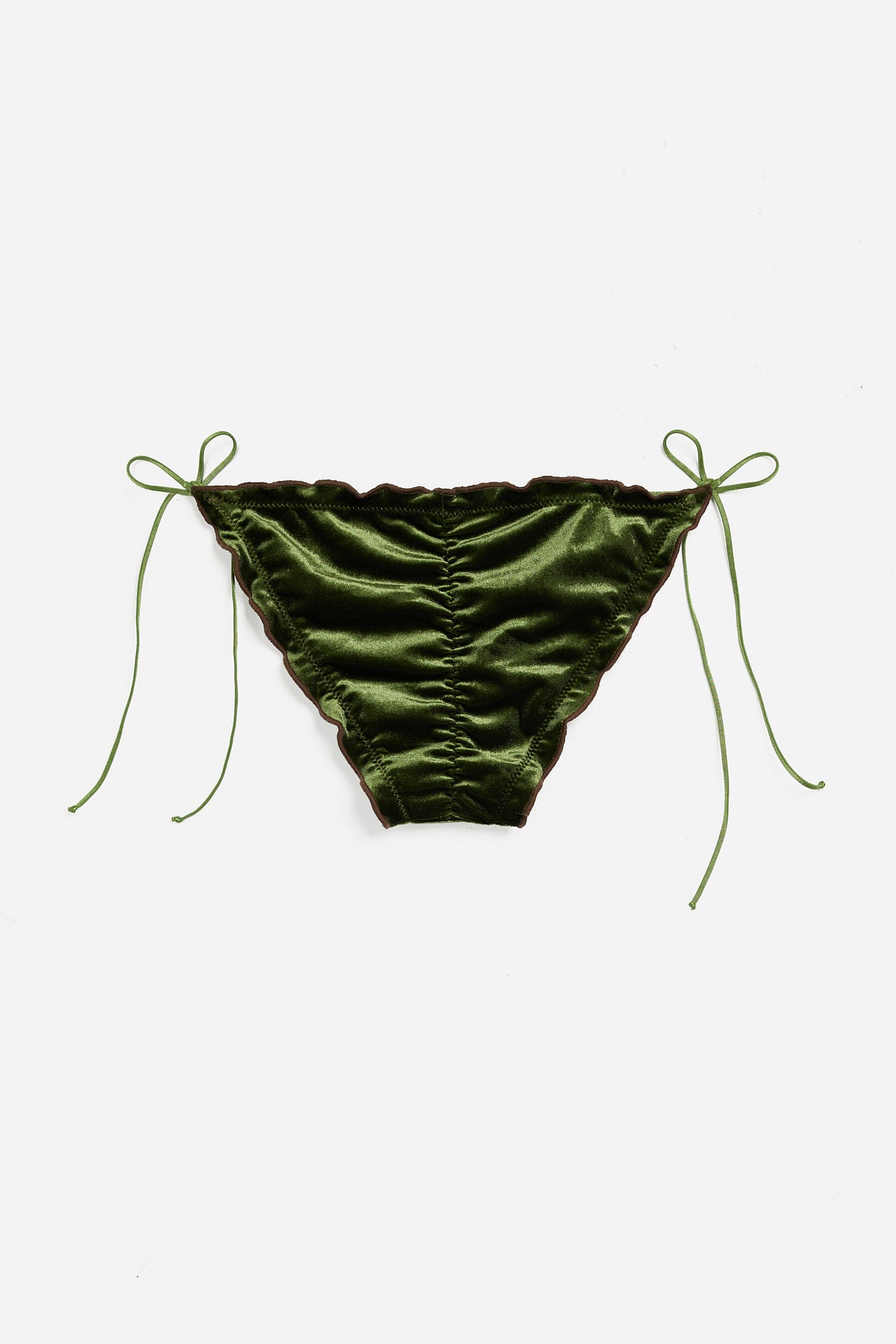 Bikini Bottom Velvet Verde