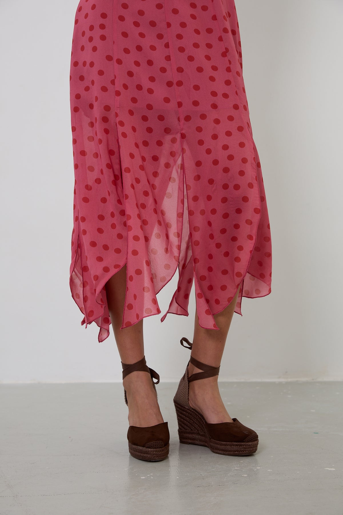 Vestido Halter Lunares Rosa